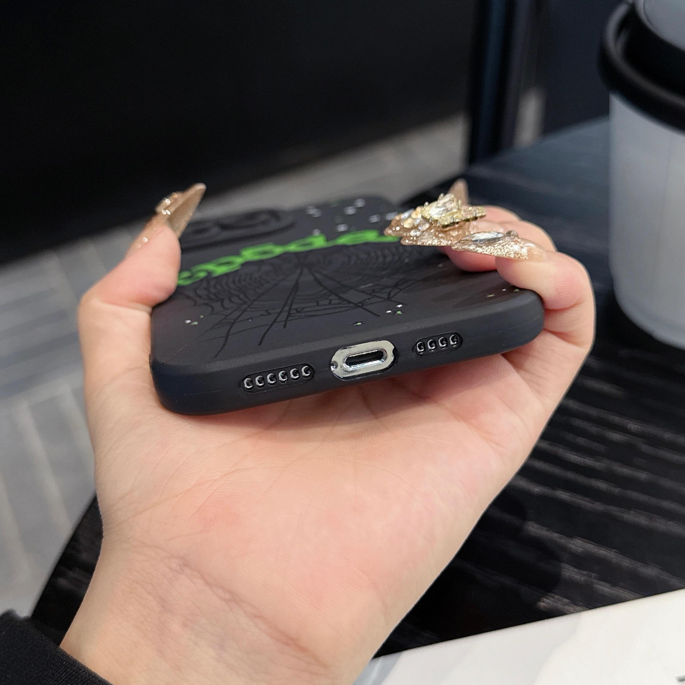 Spider Web Pattern Phone Case, Soft Phone Case, Full Body Shockproof Phone Cover, Compatible with iPhone17 Pro Max 17 Air  16 15 14 13 12 11 Pro Max and iPhone X/XS MAX, 12 13 Mini, iPhone SE4/16E