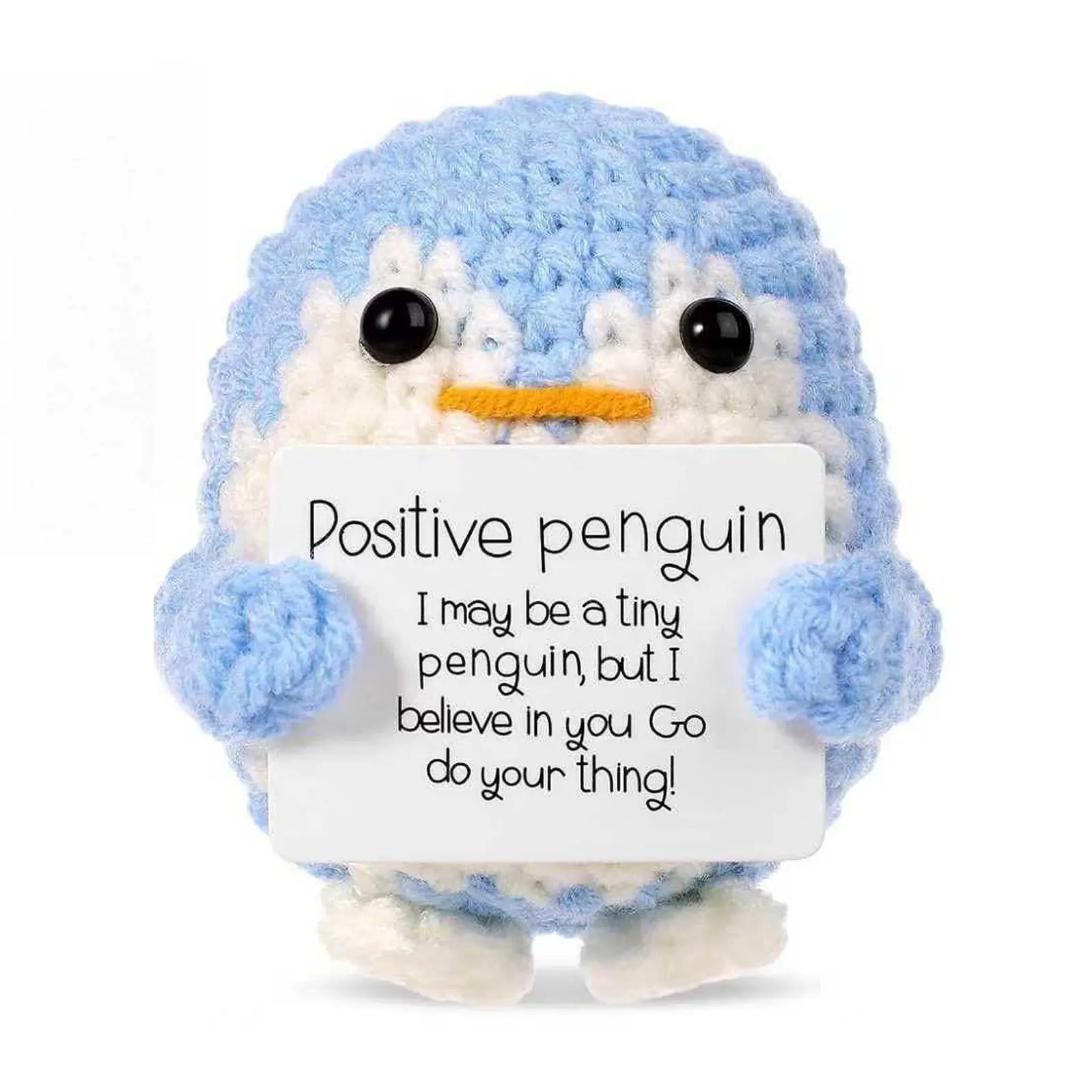 1pc A Crocheted Blue Penguin Gift, Amigurumi, A Mini, Exquisite, Adorable Doll, Handmade Valentine's Day Gift for Yourself, Family, or Girlfriend, Suitable for Easter, Men and Women