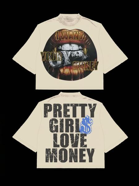 Men's and Women's Short Sleeve T-Shirt with Big Mouth Letter Print, Casual Comfortable Loose Fit, Stylish Summer Fashion