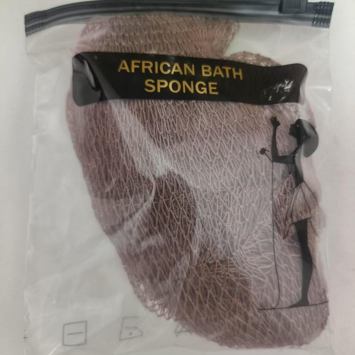 Authentic African Exfoliating Net Sponge - Ethically Sourced from Nigeria - Porous, Hygienic & Quick-Drying Exfoliating Bath Net