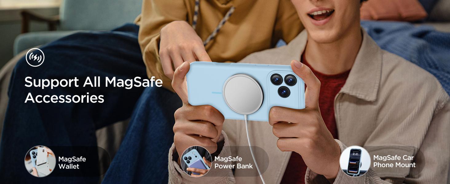 Miracase Magnetic for iPhone 17 Pro Max Case, Compatible with MagSafe, Integrated Silicone Camera Control Cover, 3.0mm Thicken Shockproof Drop Protection Phone Case for 17 ProMax, Clove Purple