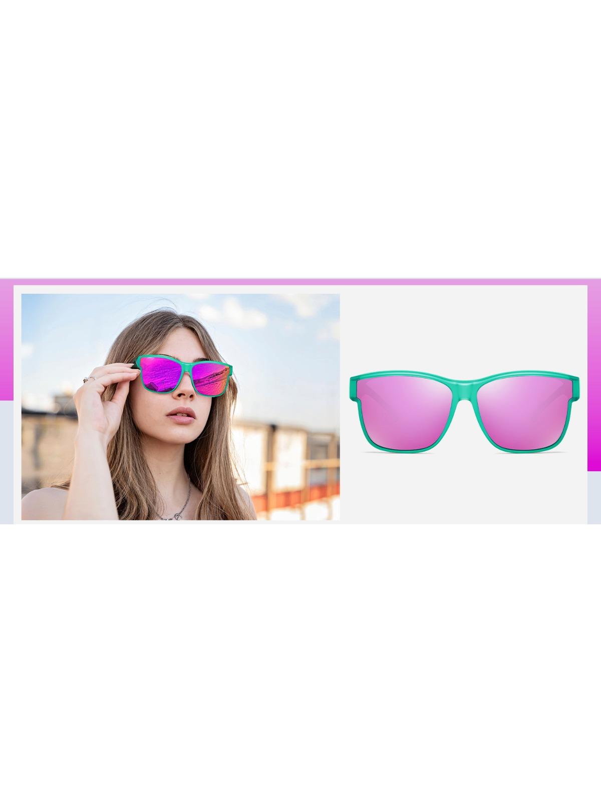 EyeconicFinds women's polarized sunglasses, Travel Accessory, Trendy Style, Provides UV Protection, Suitable for Driving, UV400 Protection, B0250, Lightweight and Stylish, Perfect for the Beach.