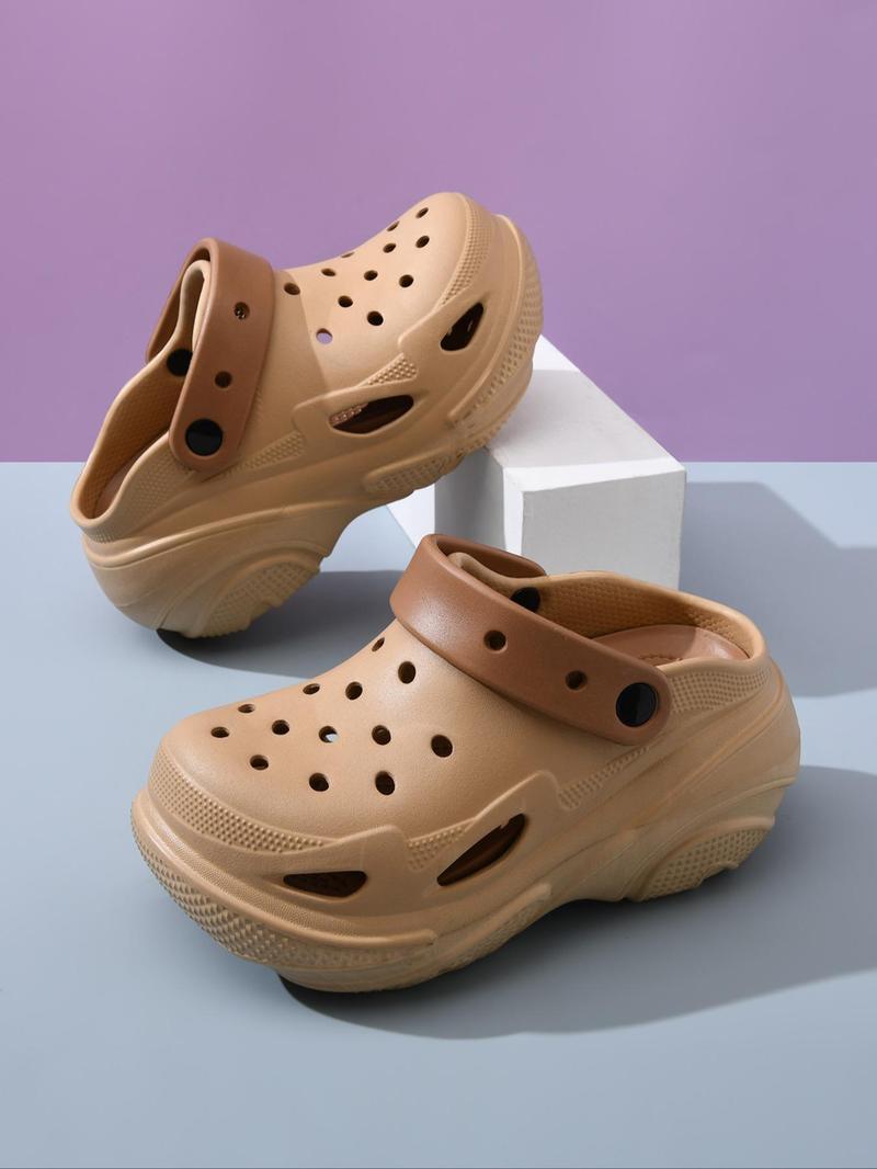 Women's Thick Sole Slides, Casual Comfortable Breathable Slippers for Summer, Non-slip Slippers for Indoor & Outdoor Wear, Walking Shoes