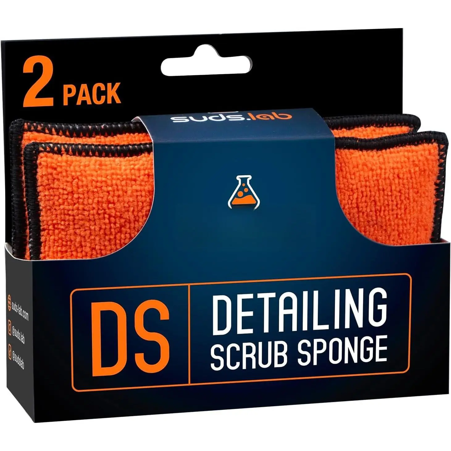 Suds Lab DS Microfiber Detailing Scrub Pad 2 Pack -  Interior Cleaning & Detailing Microfiber Scrub Pads - Safe  Leather, Vinyl, Plastic, Etc.