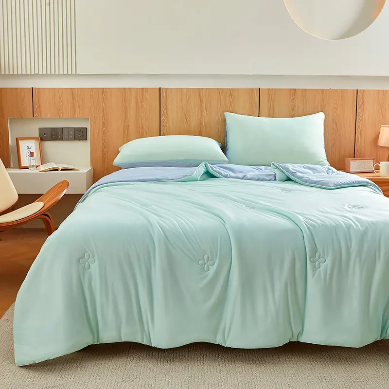 Breathable Summer Air Conditioner Blanket, Cool Sensation Thin Blanket, Smooth Twin/large Size, Ice Cream Cooling Silk, Batch Jy200260600