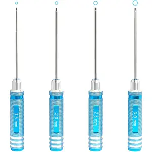 Hex Key Driver Set 1.5 2.0 2.5 3.0mm  Tip   Kit with Quick-Change Allen Wrench, Alloy Steel Precision Tools   Tools for Drone, Robot & Mini Crawler Maintenance