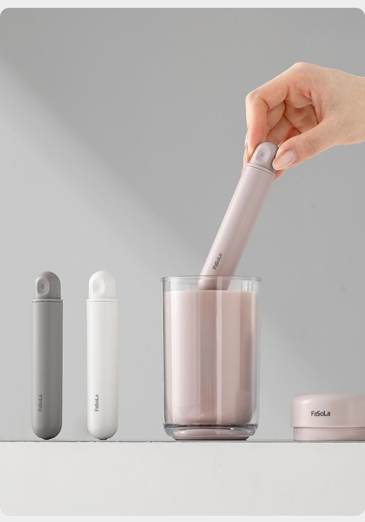 FaSoLa Travel Folding Toothbrush Multi-Functional Gum Protection Toothbrush Dustproof Small Head Toothbrush High-End Travel Portable Toothbrush