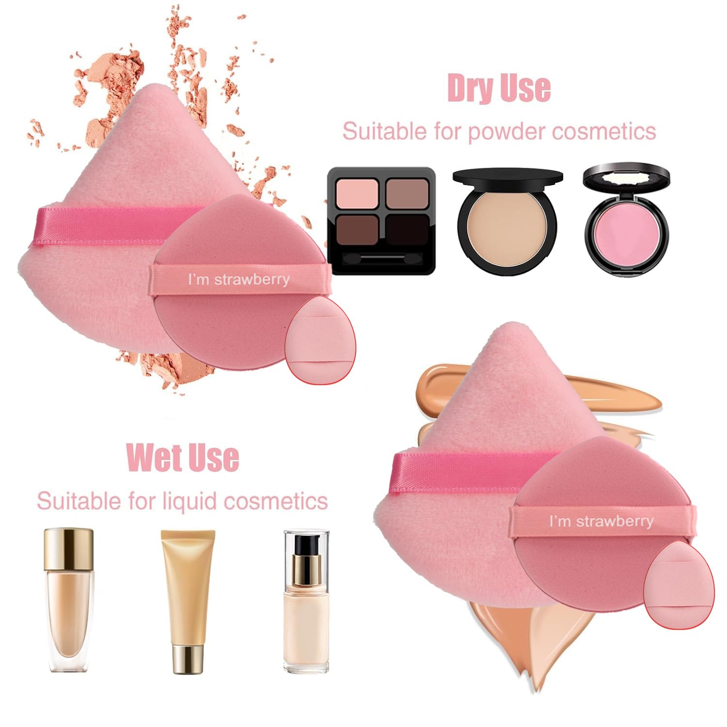 Professional Makeup Brush Set with Puff Combo, Coffee Color Beauty Tools, Eyeshadow Foundation Concealer Brushes, Portable Storage Bag Included