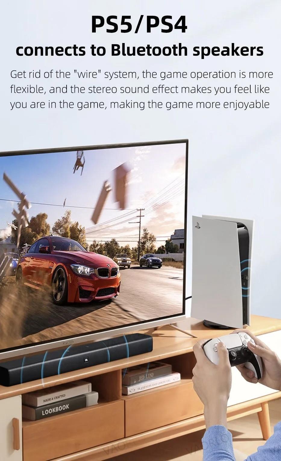 Bluetooth Wireless Audio Transmitter Bluetooth Headset Bluetooth Audio Adapter Driver-free/Plug and Play