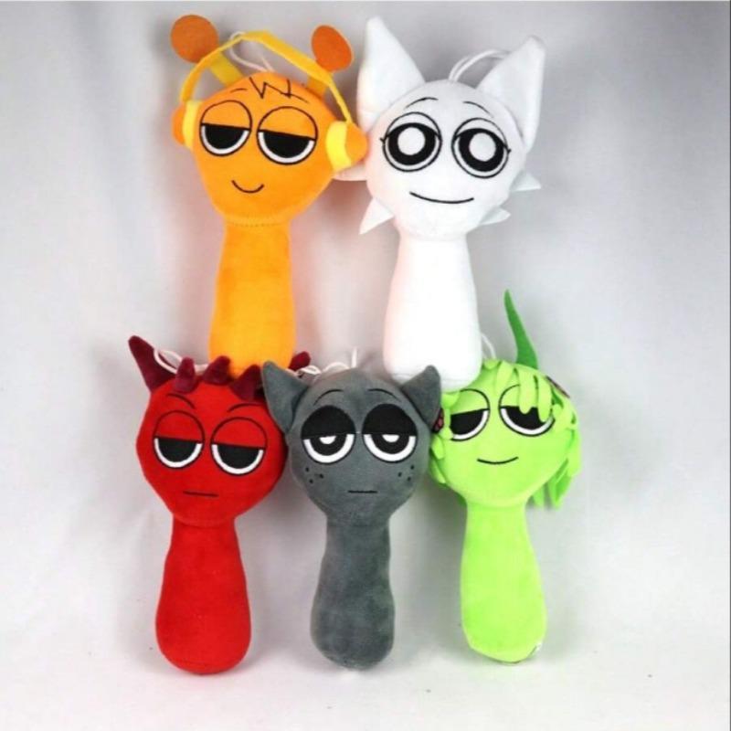 Cute Cartoon Plush Toy, 1 Count Colorful Emotional Expression Plushie, Soft Stuffed Animal, Kawaii Plush, Ideal Birthday & Holiday Gift, Soft Adorable Stuffed