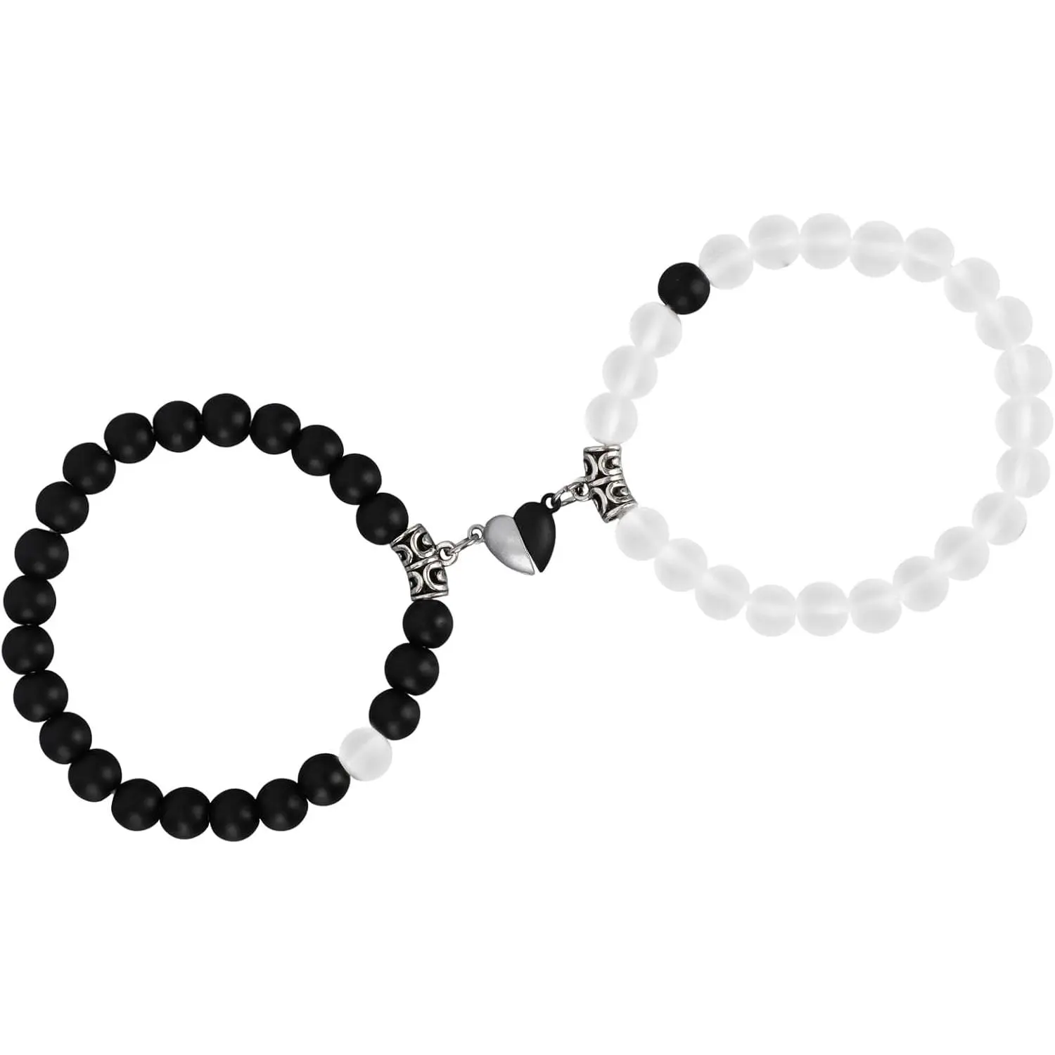 2 count  Couple Bracelet, Permanent His and Her  Matching Bracelet Set, Love Relationship Custom Present for Him, BF Boyfriend   Thoughtful