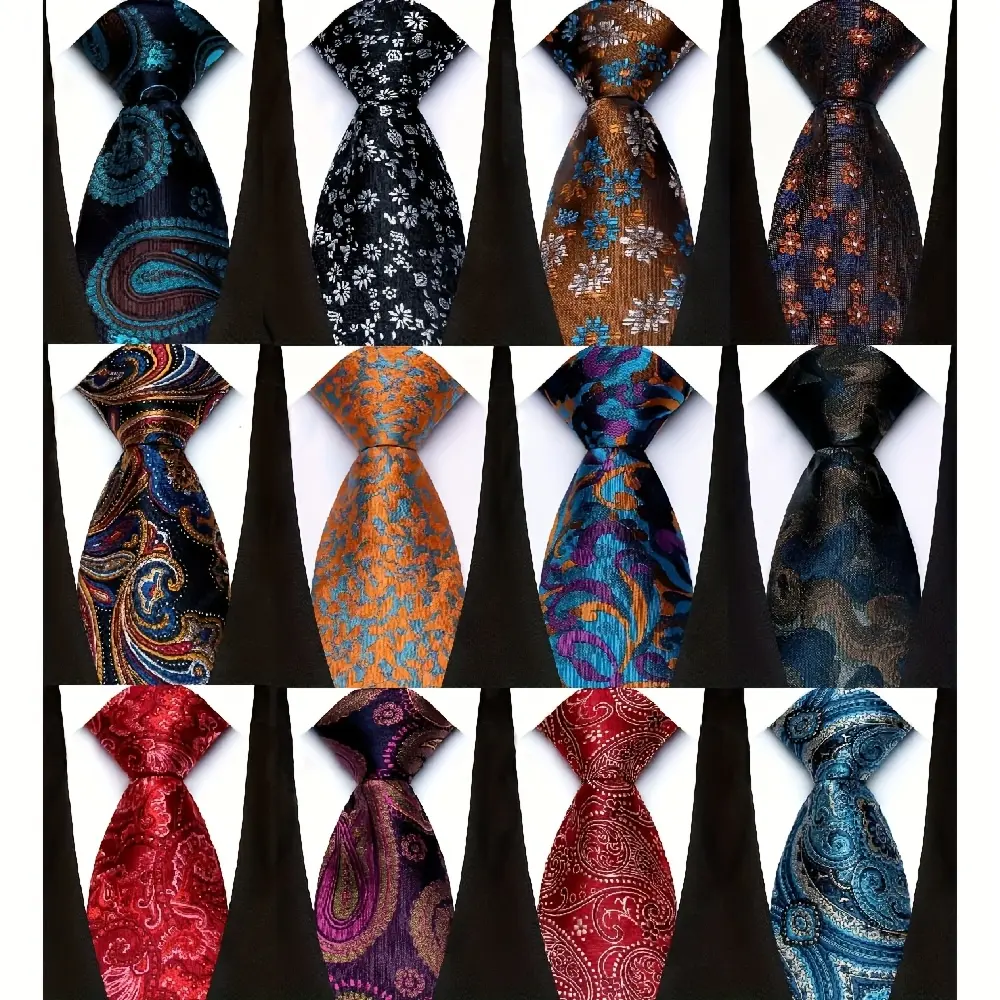 WeiShang Lot 12pcs Classic Men's Woven JACQUARD Tie Necktie Neck Ties