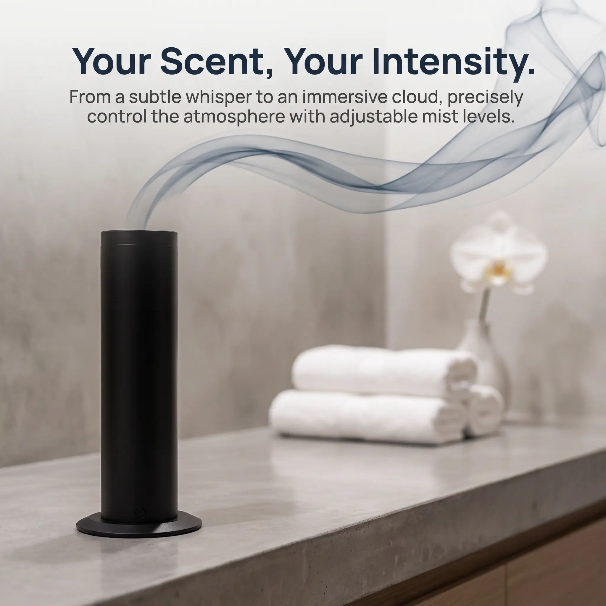 Smart Home Aroma Diffuser Kit - App-Controlled, Smooth-Scented Fragrance Machine with 3 Essential Oils, Hotel-Inspired Scents, 1250 Sqft Large Room Coverage