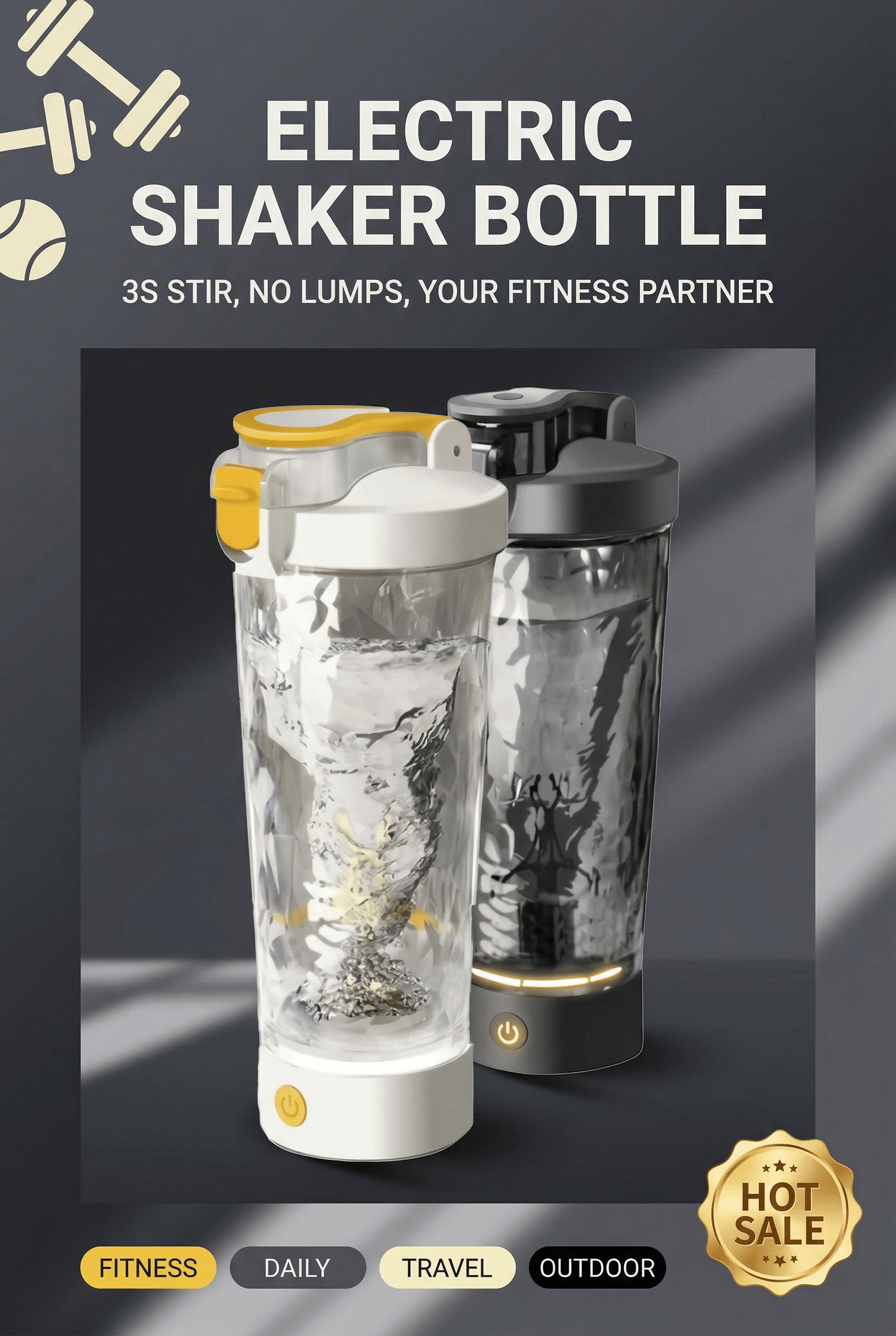 Electric Protein Shaker Bottle - Smart Blender Bottle, Leak-Proof Design, BPA-Free Tritan,USB Rechargeable Mixer Cup for Shakes and Meal Replacements