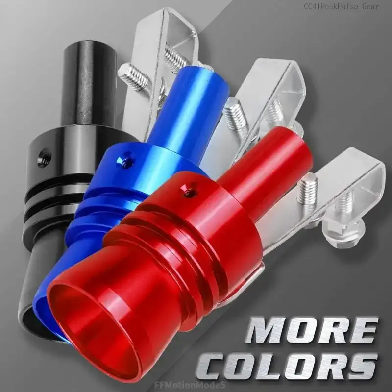 2/4PCS Car Turbo Whistle, for Exhaust Pipe Aluminum Alloy Fit for Exhaust,Universal Exhaust Muffler Turbo Sound,Turbo Whistle Exhaust Roar Simulator,XL Size Car Roar Maker Parts Motorcycle Vehicle Motorbike sticker windshield AutomotiveFCC41PeakPulse Gear