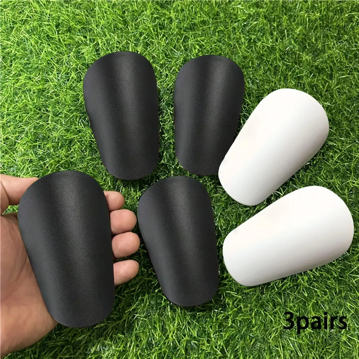 3 Pairs Mini Football Shin Guards, Soccer Sports Protective Gear, Small Size Knee Protector, Basketball and Football Safety Equipment