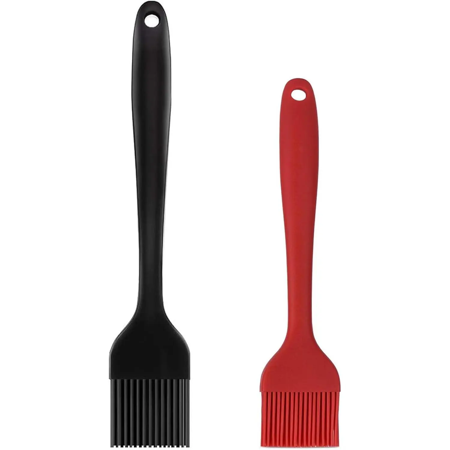 Basting Pastry Brush Set 2 Pack Heat Resistant Spread Oil Butter Sauce for BBQ Grill Barbeque Kitchen Baking Cooking Pastries, 1 Large & 1 Small