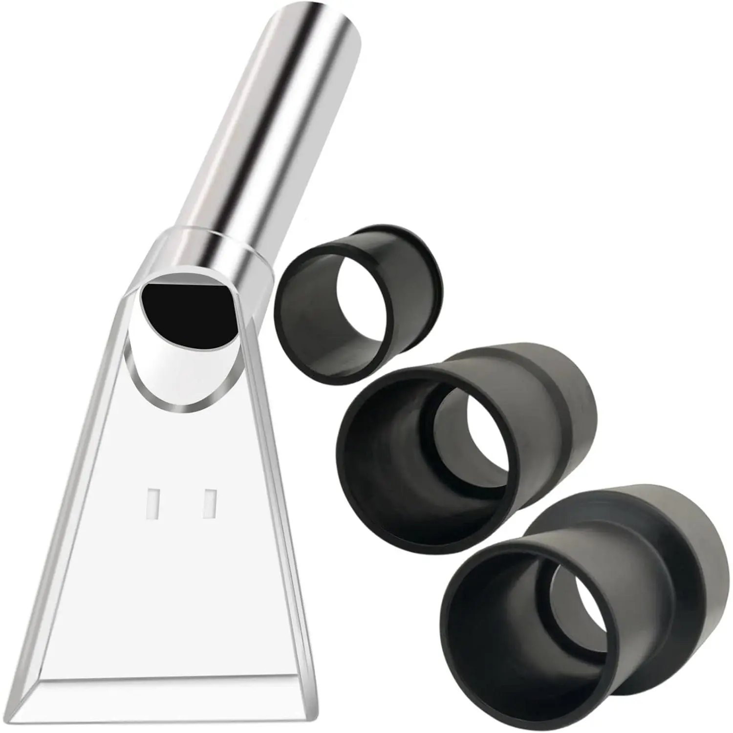Work with  Shop Vacs with 2-1/2" & 1-7/8" & 1-1/4" Three Adapters Clear Extractor Attachment for Carpet Cleaning & Auto Detailing, Extraction Accessory for Wet Vacuum Cleaners