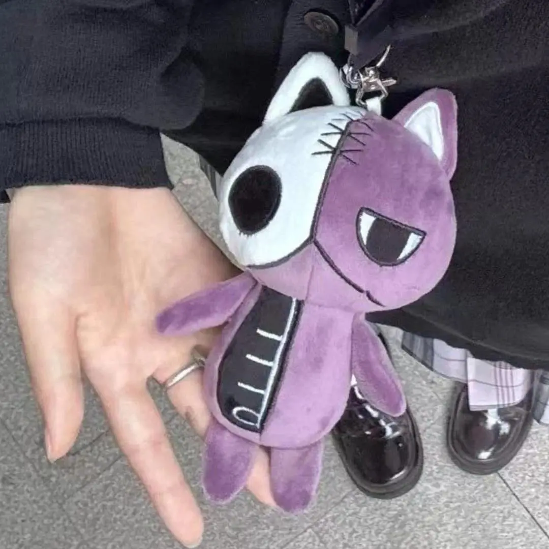 2026 Hot selling toys 20cm Anime Panty Stocking with Garterbelt Purple Cat Plushies Toys for Kids and Adults Cotton Doll Cute Dress Up Figures Gift Internet-famous toy