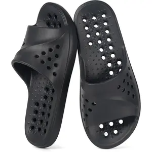 Shower Shoes for Womens Mens Massage Pool Slides with Arch Support Quick Drying Beach Slippers Summer Non Slip Bathroom Indoor Outdoor House Sandals with Drain Holes(Gift)