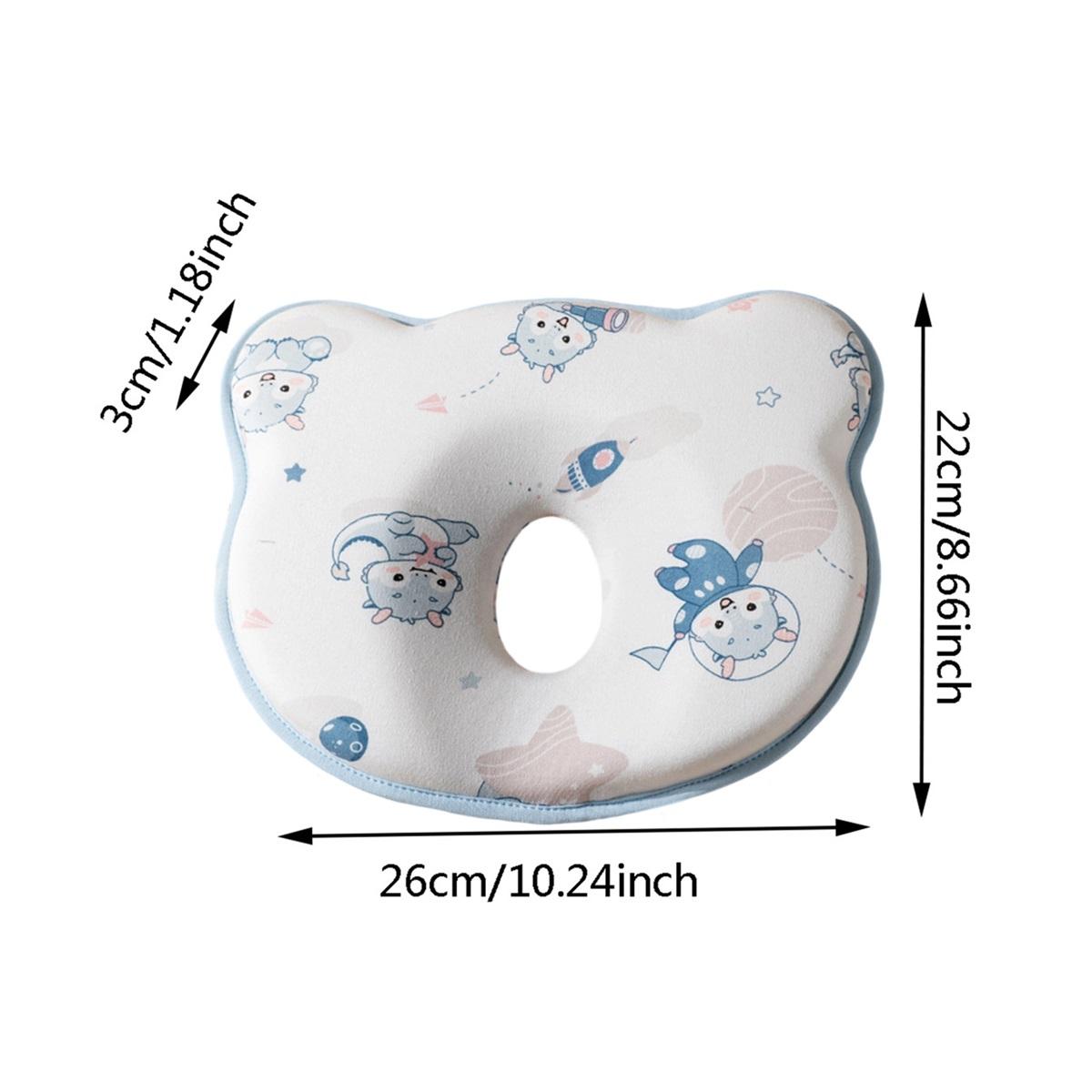 Baby Head Support Pillow - Breathable Newborn Head Shaping Pillow to Prevent Flat Head, Soft Infant Sleeping Cushion #   BabyHeadPillow