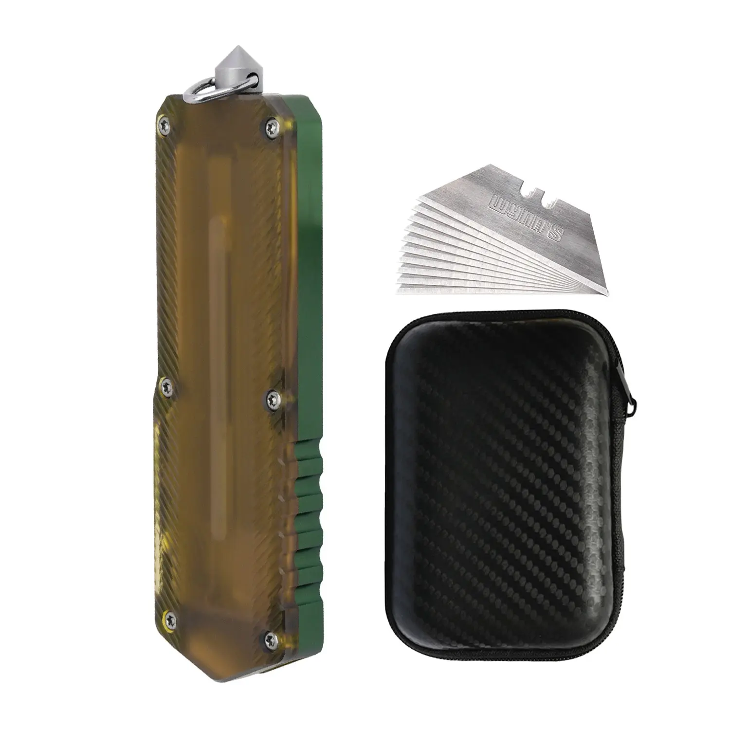 Portable Pocket Retractable Box Cutter, Safety Design, Quick Change Blade, DIY Craft Carton Opener, Utility Knife, Craft Cutting Tool