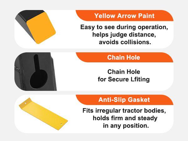 43/60" 2000/4000lbs Clamp on Pallet Forks Heavy Duty Tractor Forks with Adjustable Stabilizer Bar Tractor Bucket Forks for Tractor Attachments, Skid Steer, Loader Bucket