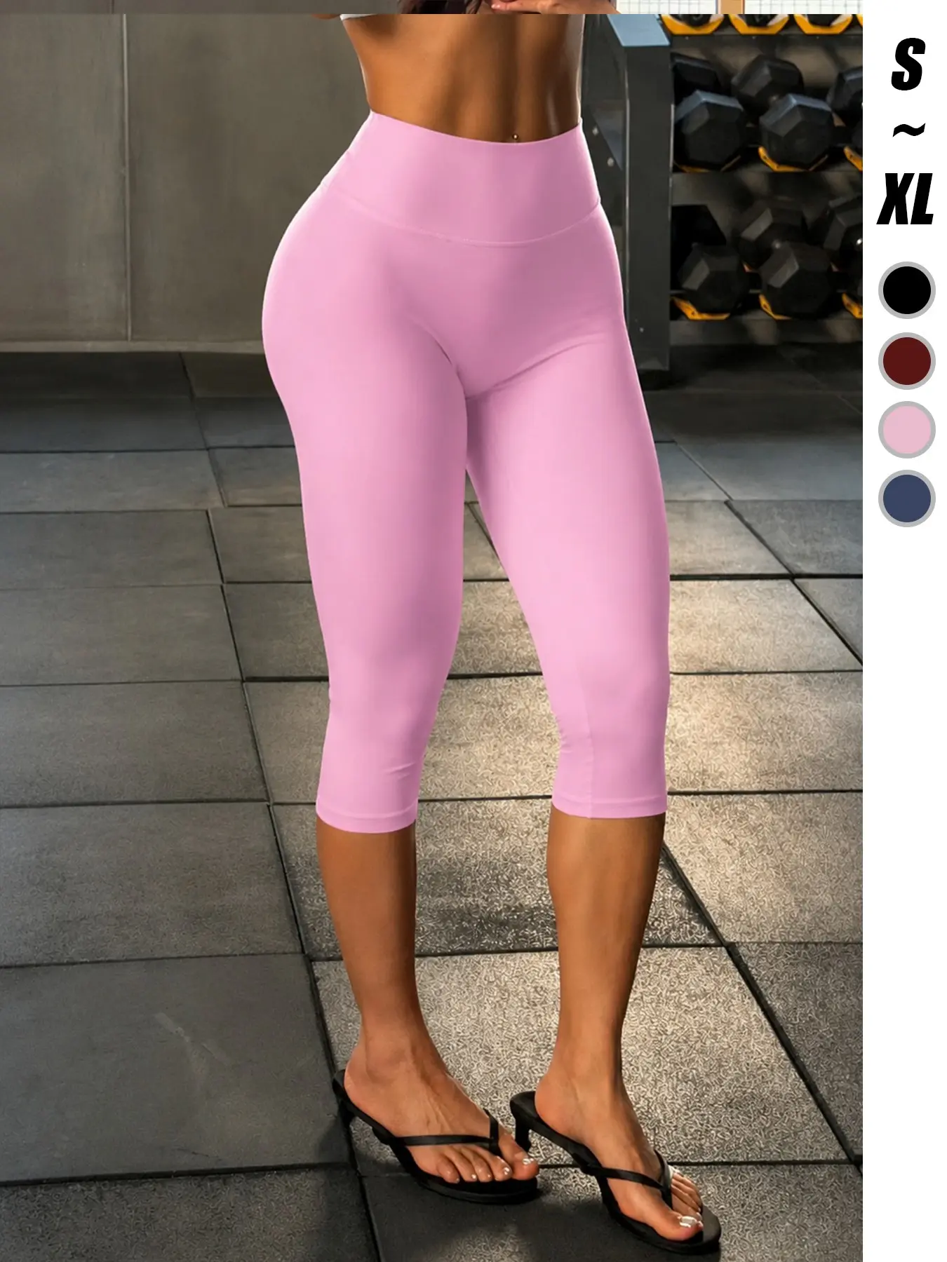 Women's High Stretch Slim Fit Butt Lifting 7/8 Pants, Ideal for Outdoor Cycling, Gym Yoga, Fashion Casual Versatile Seven-Eighths Pants