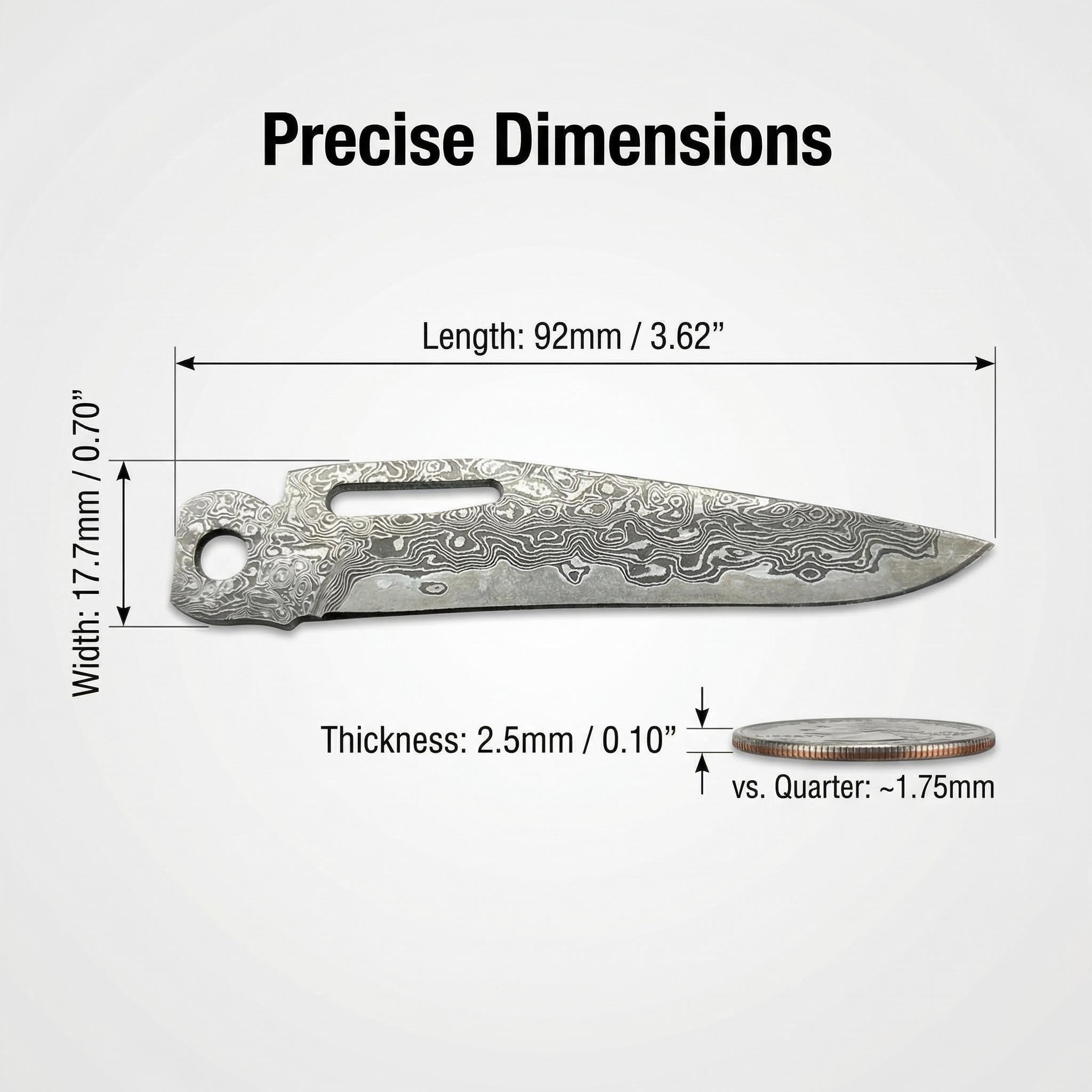 VG10 Damascus MAIN BLADE for Leatherman SURGE Premium VG10 Damascus MAIN BLADE for Leatherman SURGE Premium