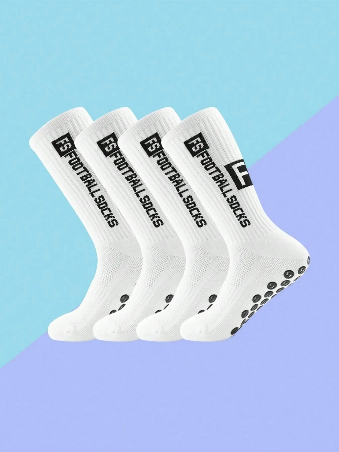 Men's Professional Sports Socks, Basketball Mid-Calf Socks, Soccer Anti-Slip Thick Bottom Running Socks, Comfortable All-Season Socks