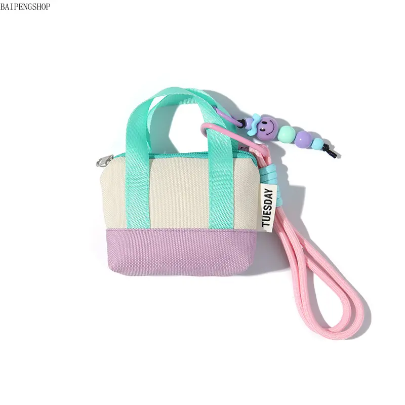 2026 Dopamine Color Mini Storage Pouch, Portable Earphone & Data Cable Organizer Case, Multi-Functional Coin Purse Card Holder, Lightweight Small Accessory Storage Bag For Daily Carry