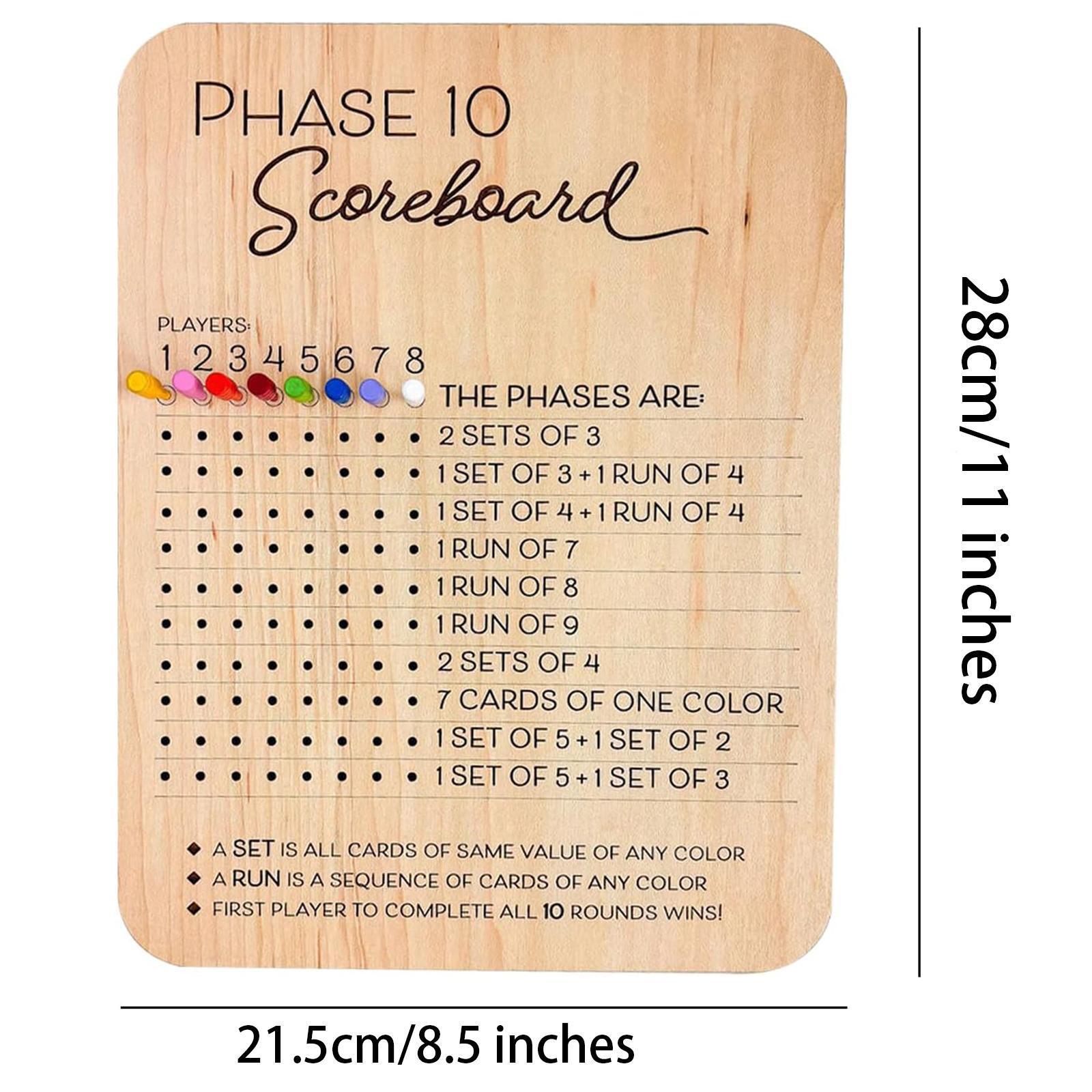 This wooden 10th-stage scoreboard, complete with colorful wooden pegs, is a fun tabletop board card game accessory. Perfect for parties and family game nights. Portable Chess Set with Storage drinking Educational Alphabet Board Game with Timer funny