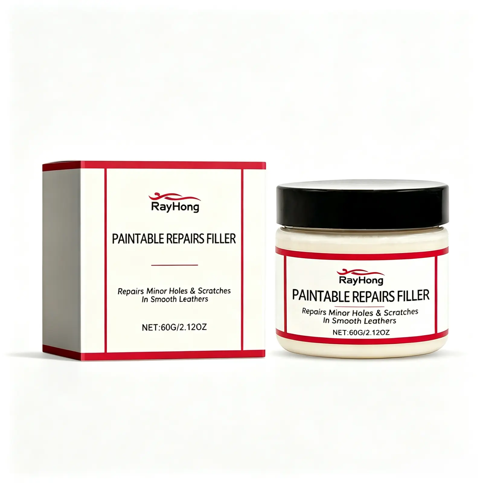 RAYHONG Leather Repair Filler |   Fix All Leather Scratches & Holes In Minutes .No Expensive Professional Repair, DIY Restore Your Leather Goods