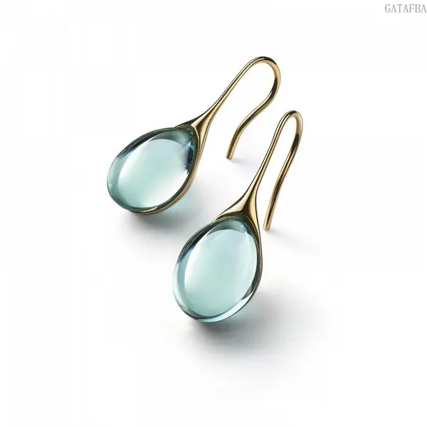 Women's Alloy Water Drop-Geometric Hook Earrings, Fresh Sweet Minimalist Female Jewelry for Daily Commute, Party (Sports & Outdoor Outfit Accessory)