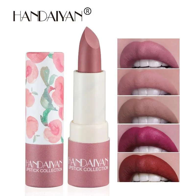 Paper tube lipstick moisturizing moisturizing matte lipstick velvet handaiyan makeup lip gloss is easy to color