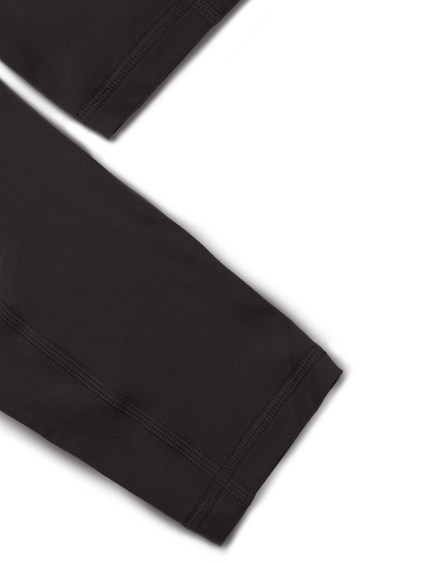 High Waist Pocket Women's Sporty Tight Pants, Solid Color Versatile Fitness Base Layer Yoga Pants, Comfortable Workout Leggings, Gym Fitness Leggings