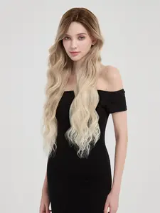 Natural Honey Color Wavy Hair Wig, Soft and Smooth, Easy to Manage, All Seasons Wear, Mechanism Type, No Knots, Perfect for Daily Use