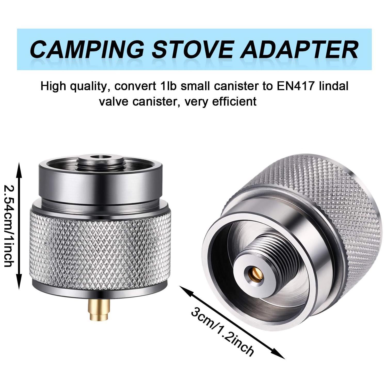Flat Gas Tank Outdoor Stove Head Connection Port Converter, Propane Adapter, Solid Gas Mapp Adapter, Garden Tool Accessories