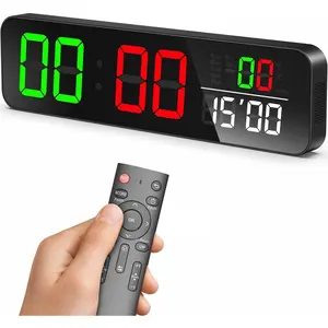 15.2" Digital Scoreboard Clock with Countdown Timer, Variable LED Color, Tabletop  Scoreboard with Remote, Score Keeper for /Corn Hole/Volleyball/Table Tennis