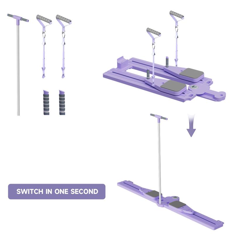 Multifunctional Yoga Trainer, Split Multifunctional Yoga Board Abdominal Board, Lightweight Foldable Home Fitness Equipment, Adjustable Resistance, Used to Enhance Core Strength and Build Muscles, Compact Design, Suitable for Gym Users