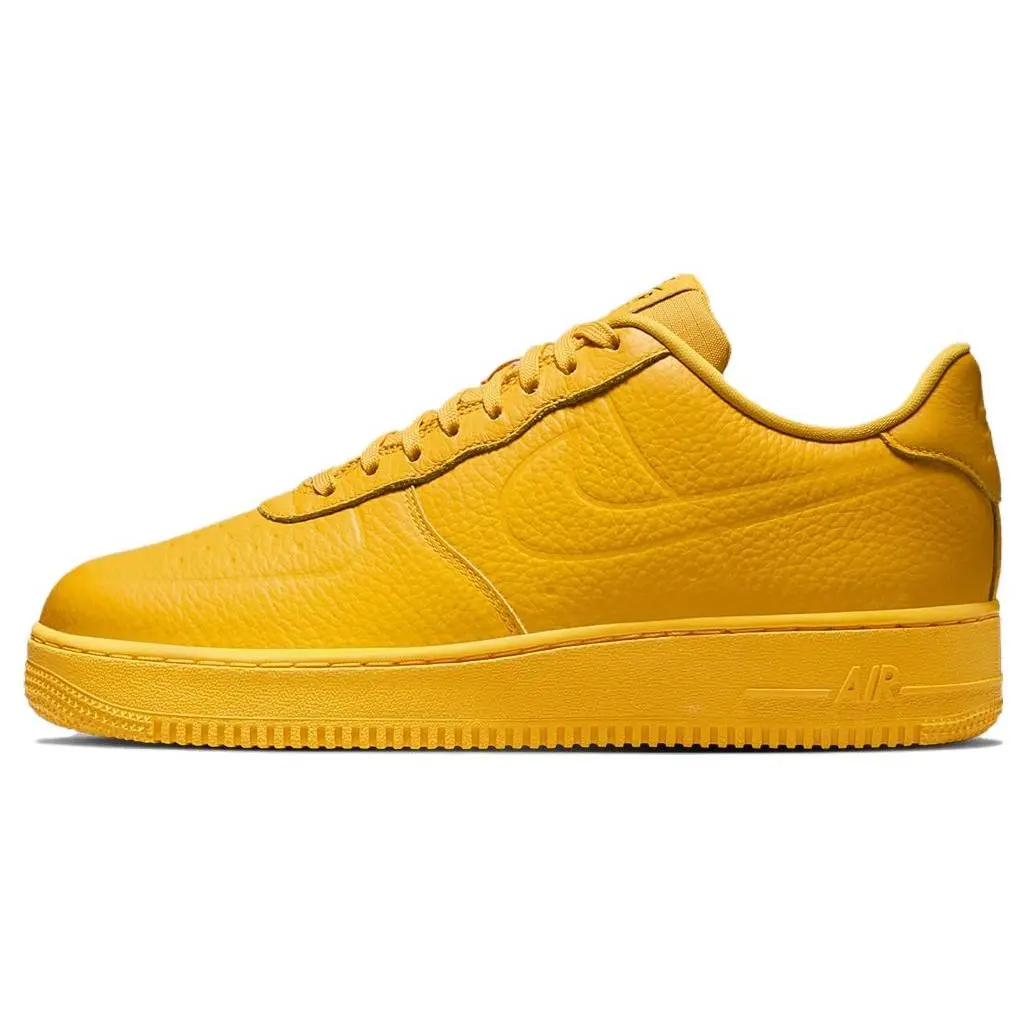 Nike Air Force 1 Men's Low-Top Sneakers – Comfortable, Slip-Resistant, Water-Resistant, Yellow Verifiable, with credentials and supporting global authentication