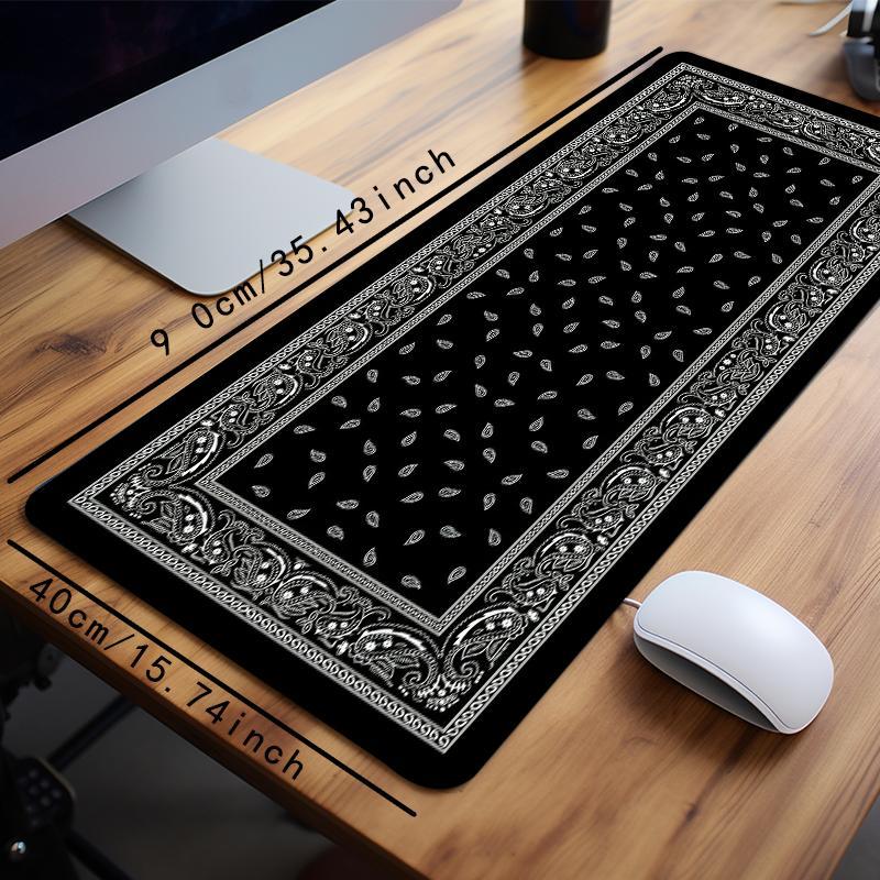 Creative Pattern Mouse Pad, 1 Count Rectangle Gaming Mouse Pad for Desk Laptop Desktop, Non-Slip Rubber Base Stitched Edge Desk Pad, Office Accessories, Gaming Desk Accessory