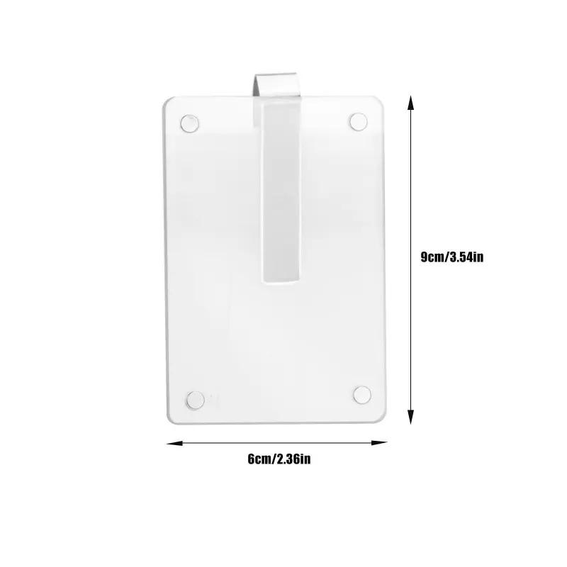 2-Piece Acrylic Magnetic Car Picture Holder Set, Personalized Photo Holder with Visor Clip, Car Picture Frame for Family or Personal Photos, Car Accessories