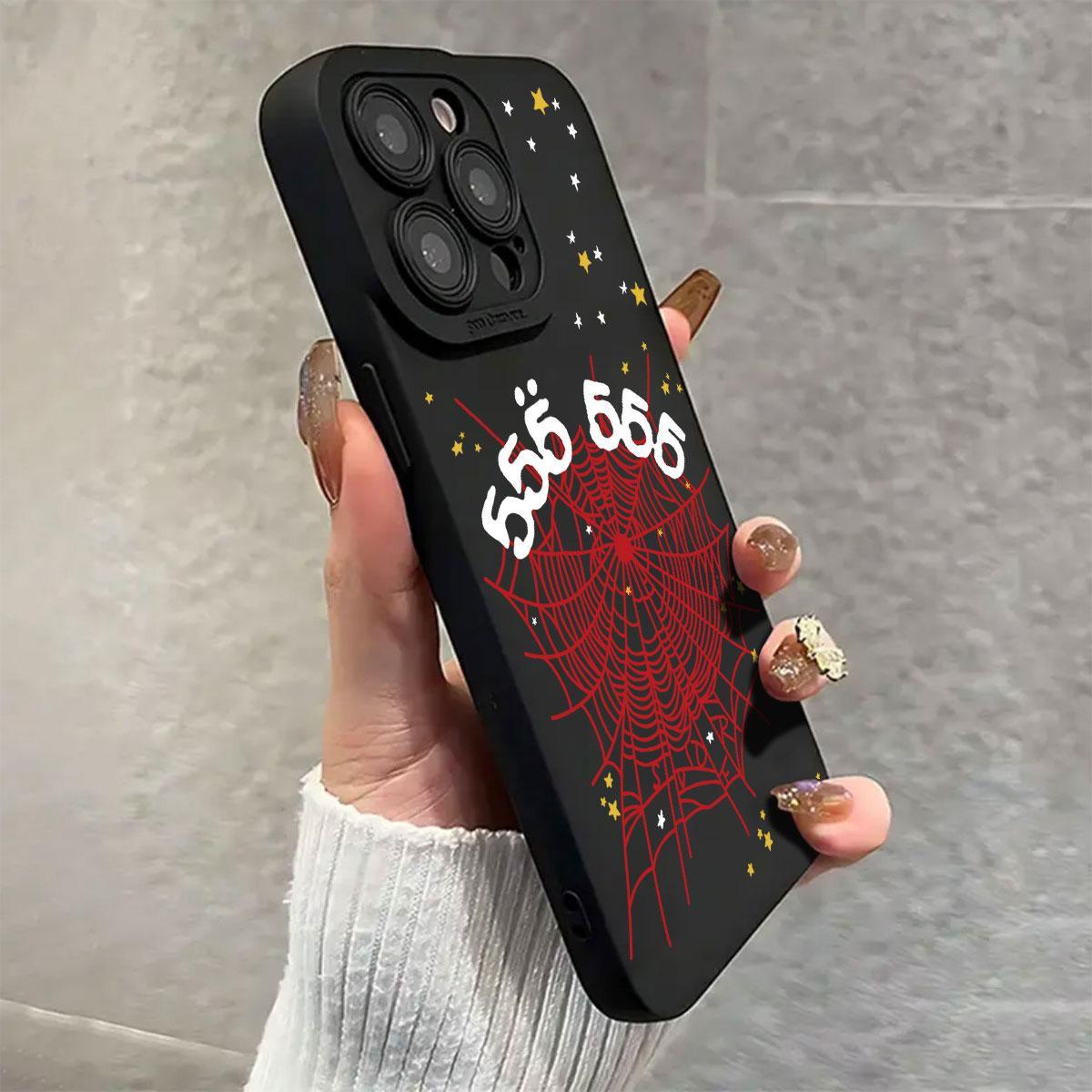 Spider Web Pattern Phone Case, Decorative Phone Protector Cover, Phone Accessories Compatible with iPhone 11 12 13 14 15 16 Pro Max