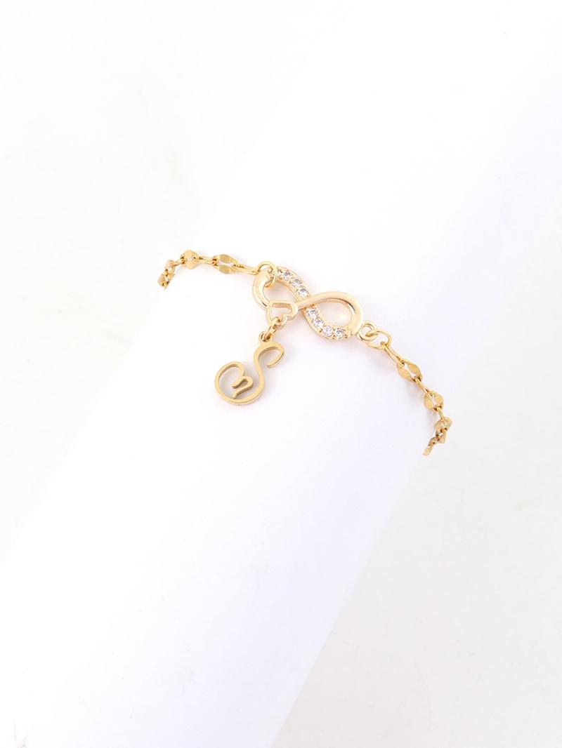 Initials Anklet for Women, Fashionable Heart Charm Anklet for Beach Party Vacation, Elegant All-match Fashion Accessories for Daily Wear