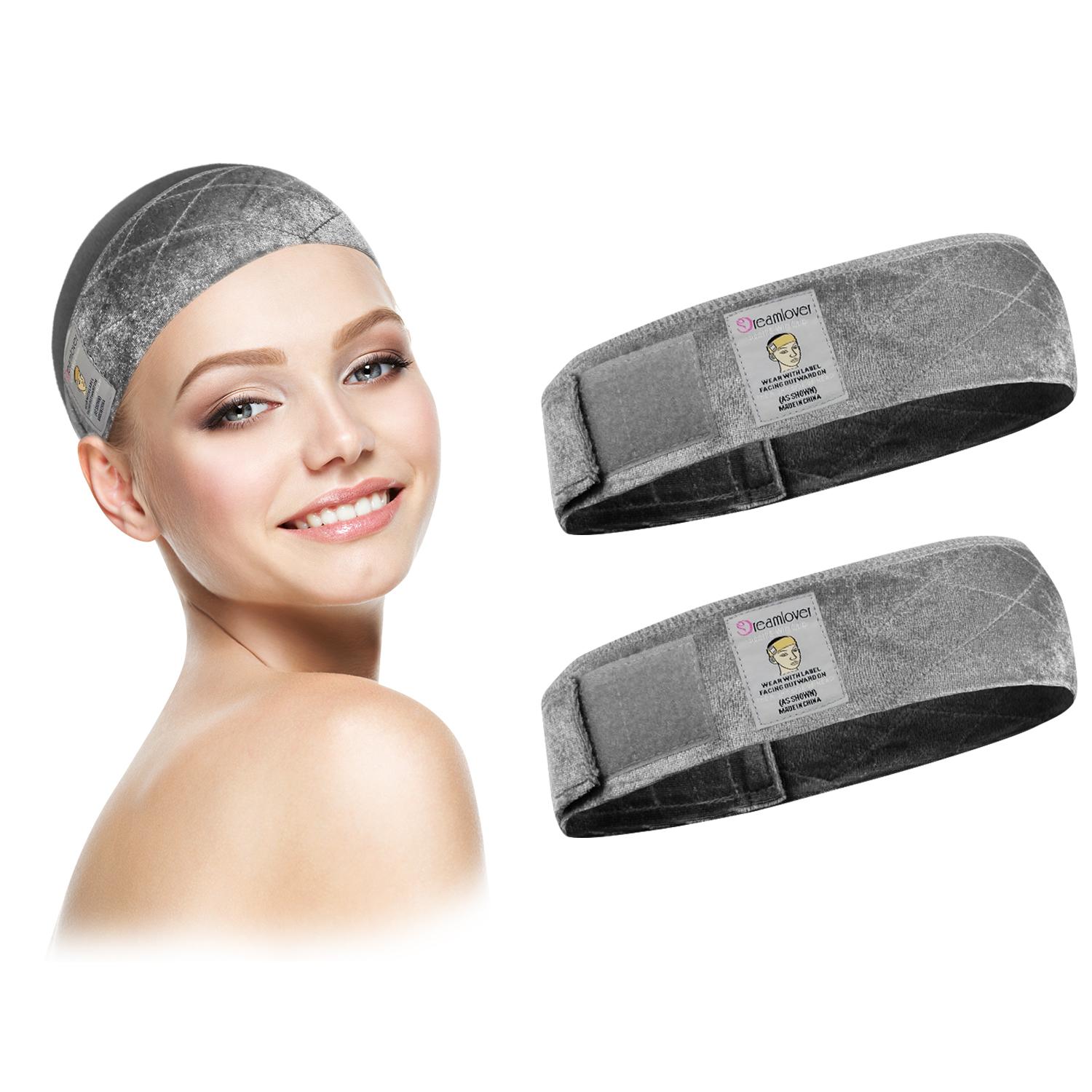 Summervibes Dreamlover Brown Black Wig Grip Band 2pcs for Women Adjustable Headband for Keeping Wigs in Place Non Slip Comfortable Breathable Hair Styling Tool