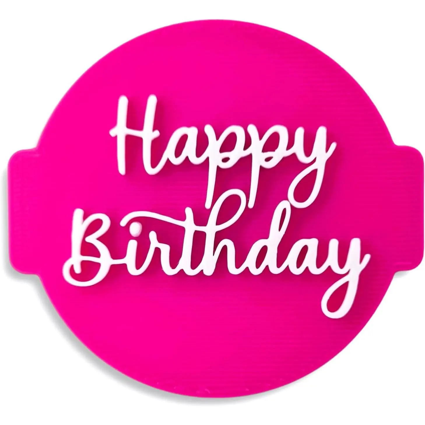 Happy Birthday Embosser  for Icing Fondant Frosting Sugar Paste Cupcake Cake Cookie Baking Decoration ( 1)