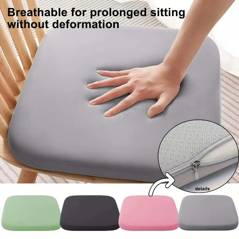 Ergonomic Foam Seat Cushion: Slow Rebound Support, Polyester, Hand Washable – for Car And Office, Fit