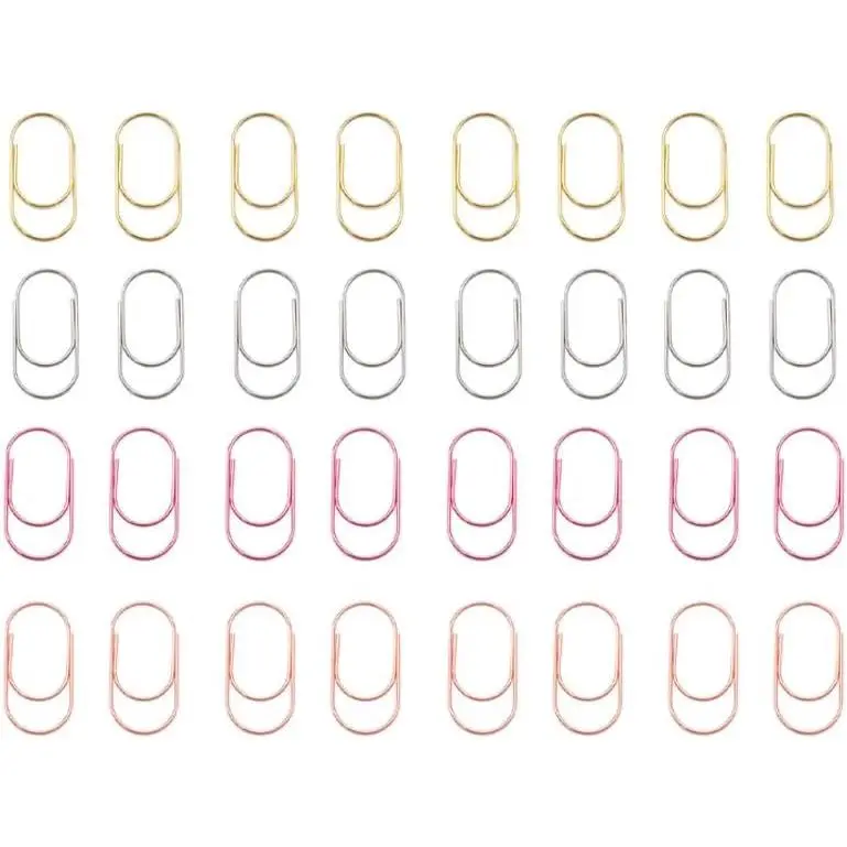 40 count  Paper Clips, 2 Inch/50mm Large Paperclips Non Skid Smooth for School, , Office and Wedding Decoration (4 Colors)