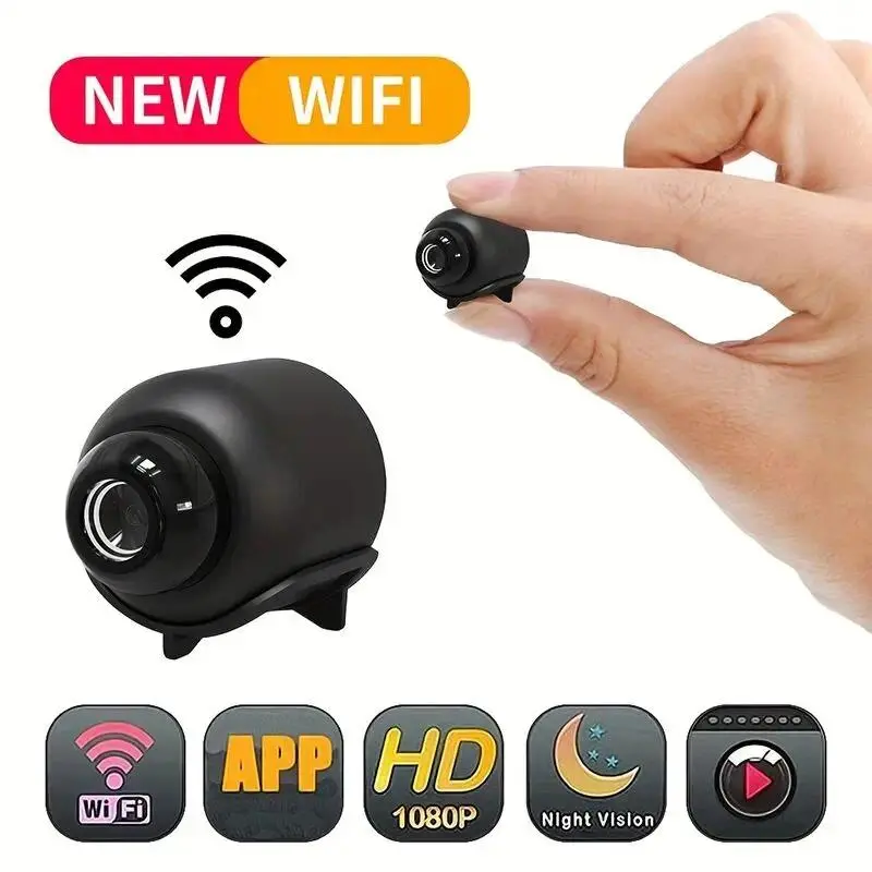Mini Camera 1080P HD Wifi Wireless Night Vision Motion Detection Video Camera Home Security Camcorder Audio Video Recorder